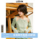 Lecho fake two-piece knitted pullover for women 2023 lake green inner top C2EED2101