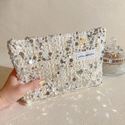 ins Chanel-Style High-Quality Niche Makeup Bag, Portable, Large Capacity, Suitable for Storing Lipstick and Coins