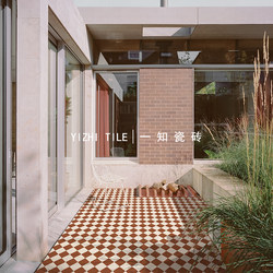 Medieval Style American Red and White Checkerboard Tiles Kitchen Bathroom Tiles Restaurant Balcony Coffee Shop Non-Slip Floor Tiles