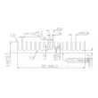 Nhôm tản nhiệt 100*60*10MM tản nhiệt nhôm định hình, khối nhiệt chip nhôm nguyên chất tùy chỉnh DIY 