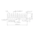 Tản nhiệt nhôm 35*35*10MM bảng mạch khuếch đại công suất tản nhiệt CPU/chip tản nhiệt điện tử khối nhiệt 