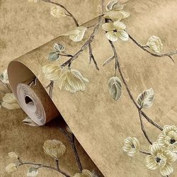 Retro Pastoral American Style 3D Wallpaper Self-Adhesive Sticker for Cabinets, Wardrobes, Shoe Cabinets, Old Furniture Color Change and Renovation Wallpaper