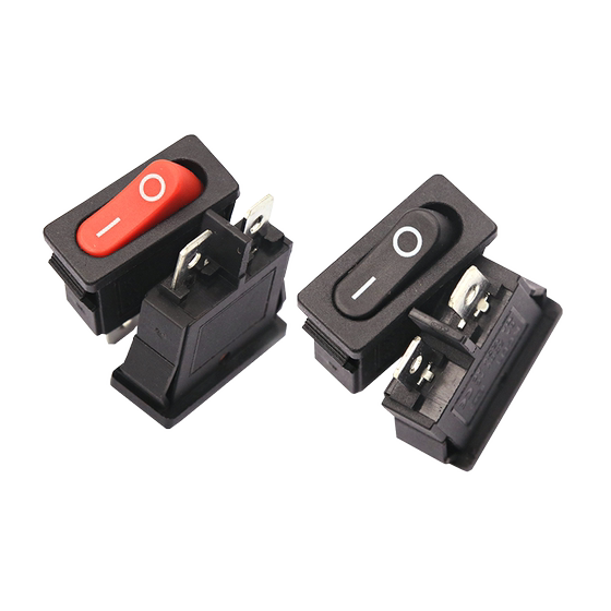 
KCD1-110 ship type switch thin flat 2-leg 2-speed instrument switch red and black 6A250V9.5*21MM instrument