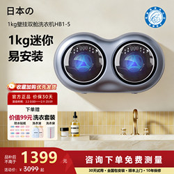 Double-Cavity Fully Automatic Mini Wall-Mounted Washing and Drying Machine for Underwear and Baby Clothes