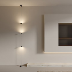 All-Copper Living Room Background Wall Hourglass Floor Chandelier Sofa Side Corner Ambient Light Bedroom Bedside Pendant Light