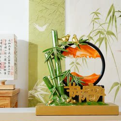 Creative Chinese-Style Rising Sand Art Decoration for Home, Office, Study, Entryway, Housewarming, and Graduation Gifts