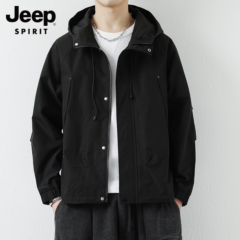 JEEP WORK JACKET  ,   Ƹ޸ĭ ĳ־  극Ŀ 2023 NEW TREND HOODED JACKET-