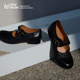 Le' Murmure imported washed vegetable tanned cowhide Blake sewing technology pure handmade Mary Jane shoes for women