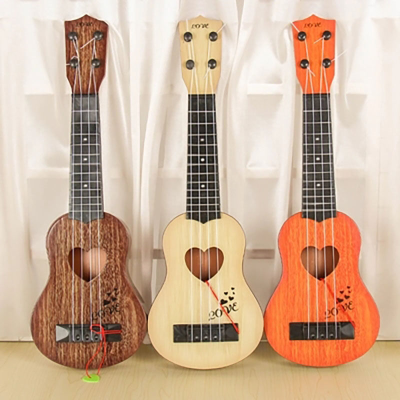 Guitarra Infantil De Juguete – Ukelele De 4 Cuerdas De 44 Cm, Plástico ABS Con Cuerdas De Repuesto, Para Niños De 3 A 6 Años