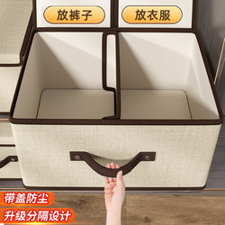 Clothes Storage Box with Lid, Wardrobe Organizer for Clothes and Toys, Layered Organizer for Student Dormitory, Underwear Box, Sock Organizer Basket