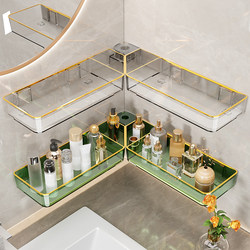 Wall-Mounted Bathroom Storage Rack for Washbasin, Toilet, and Bathroom, No-Drill Storage Solution for Various Items