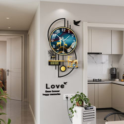 Meishida Creative Atmospheric Clock Wall Clock Living Room Modern Simple Light Luxury Dining Room Home Wall 2026 New Model Clock