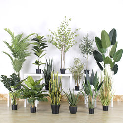 Simulated plant potted plants large bionic green plants landed