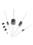 1N4007 5408 5399 5401 5404 6A10A10 4004 IN4001 chỉnh lưu diode cắm thẳng