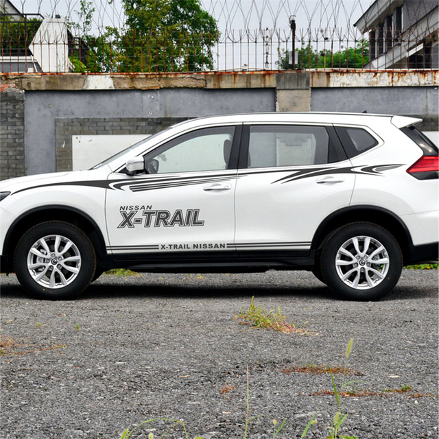 Nissan X-Trail special car stickers, waistline embroidery, personalized modification stickers, new Q-Trail body color strips, decorative stickers