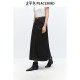 Peacebird Women's 25 Spring New Pocket Design Mid-Length Denim Skirt Skirt Back Slit Casual Commuter Skirt
