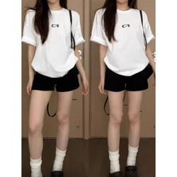 American Style Spicy Girl Black High-Waisted Sports Shorts for Women, Summer Thin Style 2026 New Model, Petite Loose Casual Hot Pants