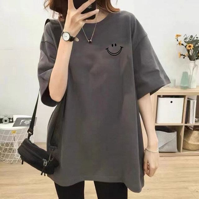 Short-sleeved T-shirt for women 2024 summer new casual age-reducing ...