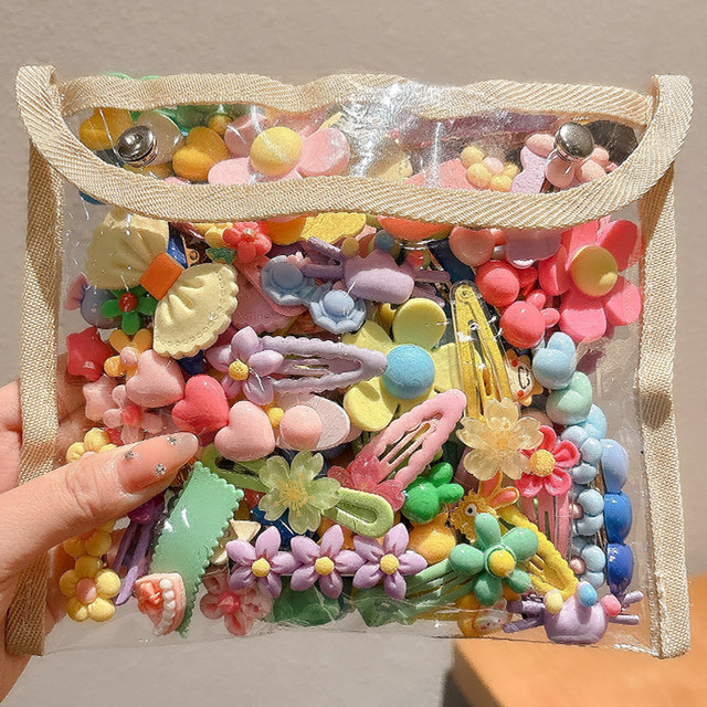 Dopamine color bangs hair clip side clip side broken hair clip children baby headwear duckbill clip hair clip for women