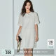 LILY summer women's clothing, romantic temperament, tassel short-sleeved mid-length dress, small white skirt, small women
