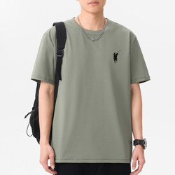 Pure Cotton Short-Sleeved T-Shirt for Men, 7A Antibacterial Trendy Brand, New Summer Style, Loose Fit, Paul Couple T-Shirt, High Street Casual Half-Sleeve