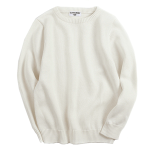 
Children's sweater boy pullover spring and autumn solid color white black sweater plus velvet thickened warm base shirt children's clothing