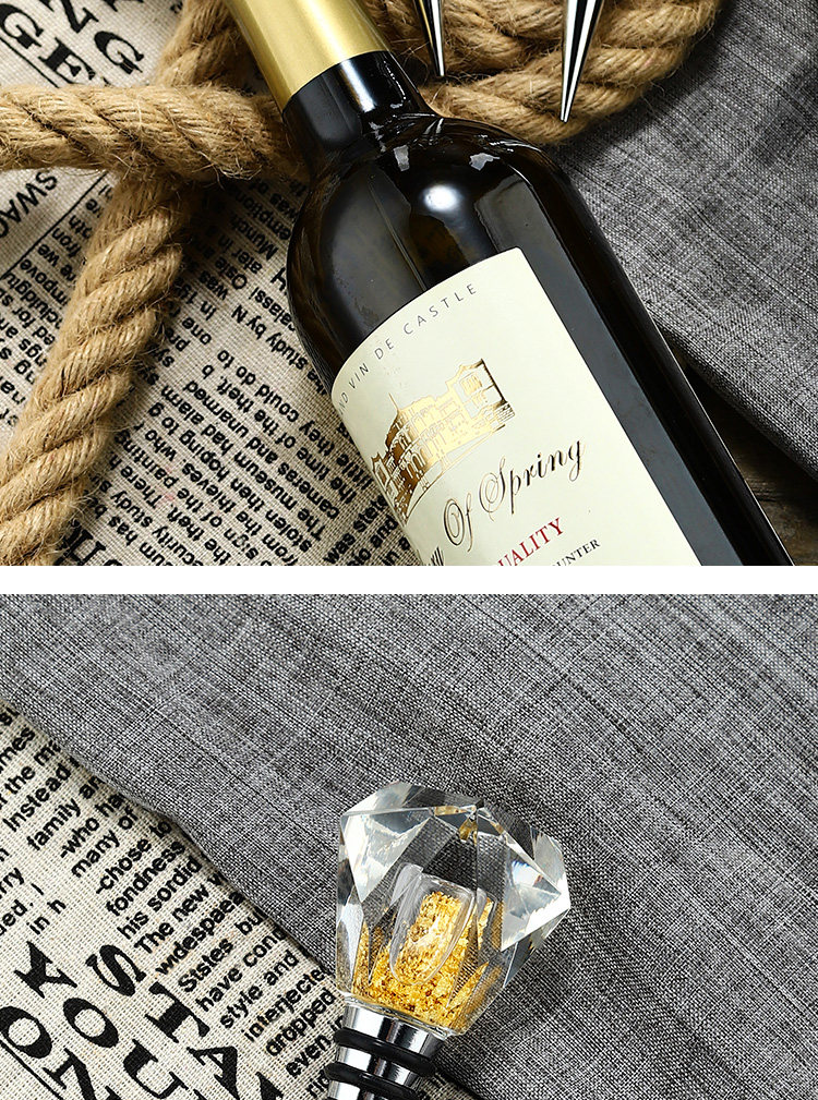 Didiseaon Bouchon De Bouteille De Vin Décoratif Pour Bouteille De Vin De Mariage, Bouchon De Bouteille De Vin Pour Noël, Vacances, Fête Prénuptiale, Décoration De Fête, Doré