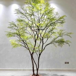 Large Artificial Nandina Bamboo Tree, Green Plant, Fake Tree for Indoor and Outdoor Dry Landscape Decoration, Luxury Artificial Tree
