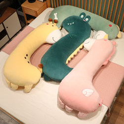 Cartoon Pillow for Girls to Sleep On, Long Pillow for Side Sleeping, Suitable for Pregnant Women and Boys, Bed Headboard Cushion