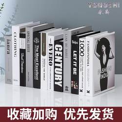 Modern Fake Book Ornaments, Nordic Light Luxury Simulated Books, Living Room Home Store Decorations, Photo Props, Book Cover Boxes
