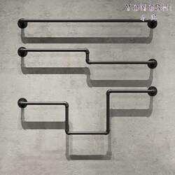 Personalized Wall-Mounted Clothing Rack, Clothing Store Display Rack, Single Bar Clothes Hanging Display Rack, Children's Clothing Store Display Rack