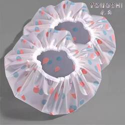 Shower Cap for Children, Girls, and Women, Waterproof Shower Cap for Bathing, Thickened and Enlarged, Anti-Oil Smoke Head Cover, Parent-Child Style Head Cover