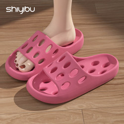 Bathroom Slippers for Women 2026 New Model Indoor Home Bathing Non-Slip Silent Quick-Drying Eva Couple Antibacterial Slippers for Men