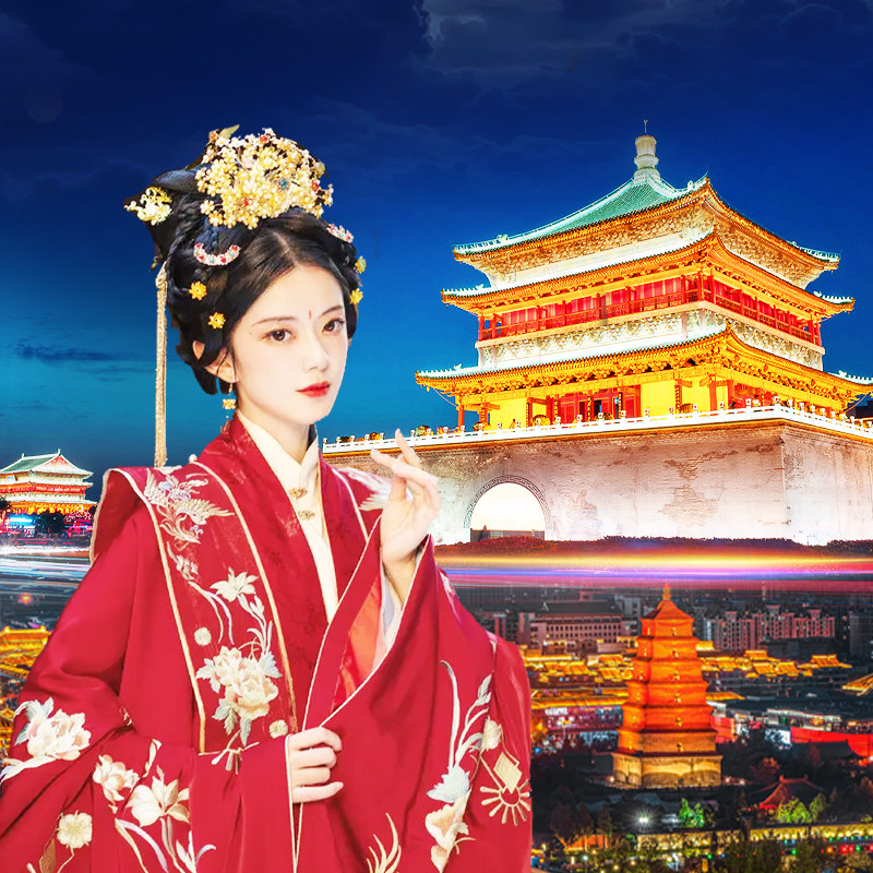 西安旅游7天6晚跟团游陕西兵马俑乾陵华山壶口瀑布华清池七日游