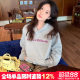 Oversize loose large size lazy trend street letter print hooded sweatshirt bf couple outfit autumn and winter thickened