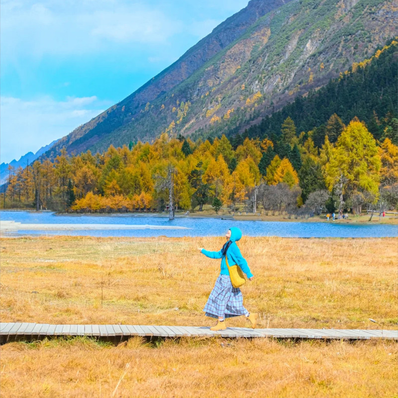 2-8人九寨沟4日游黄龙毕棚沟达古冰川四日游都江堰四姑娘山双桥沟