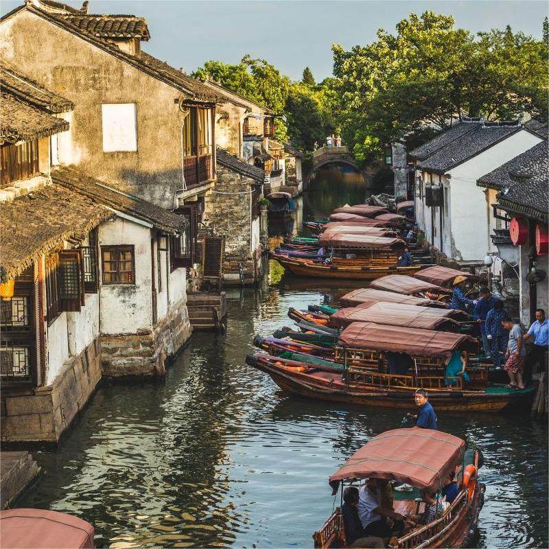 苏州周庄/拙政园/寒山寺/山塘街/周庄水乡古镇跟团游2天1晚