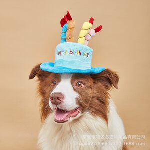 
Pet birthday hat toys cat dog new year gift toys Amazon hot new model