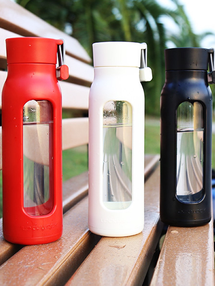 乐扣乐扣娜姆玻璃水杯时尚便携