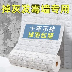 Self-Adhesive 3D Wall Stickers Waterproof and Moisture-Proof Wallpaper Wall Covering Ugly Wall Artifact Wall Foam Brick Decorative Stickers