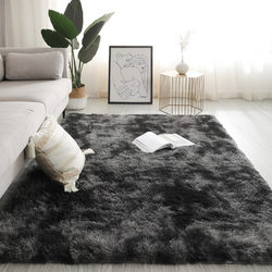 Carpet for Bedroom and Living Room, Black 2025 New Model, Bedside Rug, Plush Thickened Floor Mat, Full Coverage, Washable Coffee Table Rug, Room Carpet