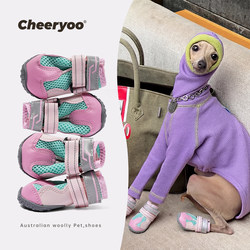 Cheeryoo Pet Dog Shoes and Foot Covers for Shiba Inu, Bichon, Schnauzer, Small Dogs, Casual Mesh Breathable for Spring and Autumn