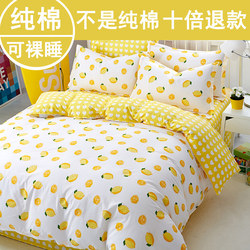 2026 New Four-Piece Bedding Set 100% Pure Cotton All-Season Bed Sheet Duvet Cover Nantong Home Textile Bedding 4