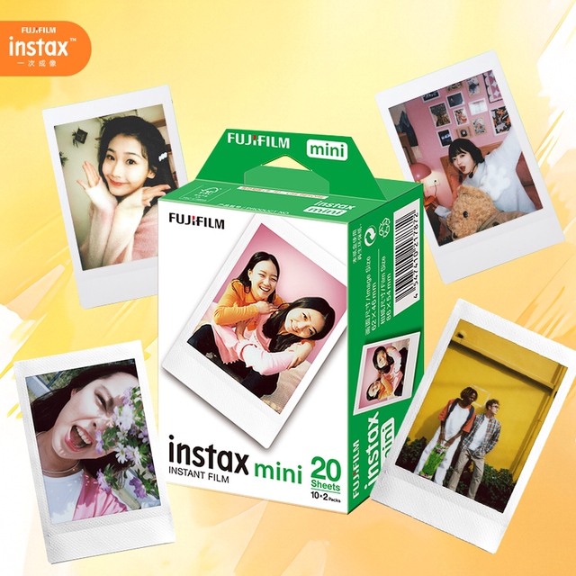 Fuji instax Polaroid Photo Paper Mini Polaroid Camera Universal Lace Photo Paper White Border Double Pack Photo Paper