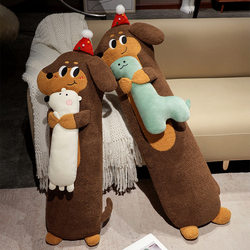 Cute Dachshund Sleeping Leg Pillow, Long Pillow for Side Sleeping on Bed for Girls, Pregnancy Pillow, Men's Version, Removable and Washable