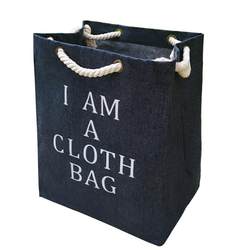 Large Capacity Canvas Shopping Bag, Thickened, Wide-Bottomed, Portable, Foldable, Waterproof Bag, Eco-Friendly Square Storage Bag for Men