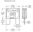 Cầu chì đặc biệt dành cho ô tô và xe tải Litex 40A 32V nhập khẩu loại lớn 0299040.ZXNV cầu chì tổng ô tô Cầu chì