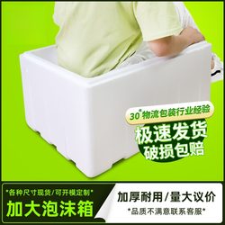 Foam Box for Express Delivery, Special for Fruit Preservation, Insulation, Refrigeration, Thickened for Vegetable, Seafood, Frozen Food Packaging Box