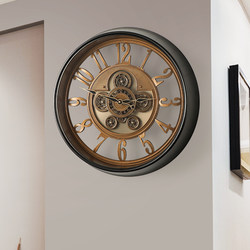 Retro Clock Wall Clock for Living Room Home Use 2026 New European Style Wall Clock Creative High-End Quartz Clock