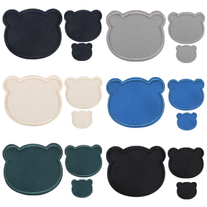 
Self-adhesive cartoon bear seam-free cloth patch for down jacket pants with holes large patch patch bag clothes cute decoration